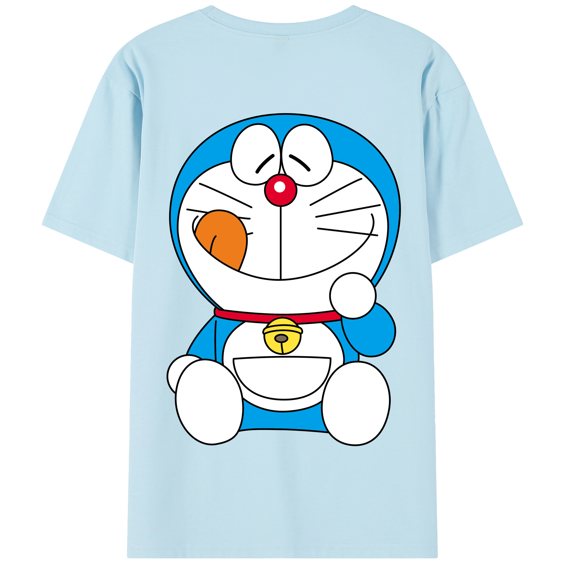 （画像用） ドラえもん Doraemon 綿100％半袖Tシャツ（背面プリント）